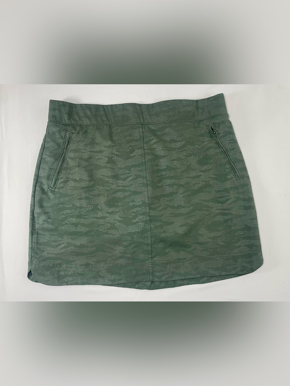 Orvis Olive Green Camouflage Mini Skirt - Picture 1 of 9